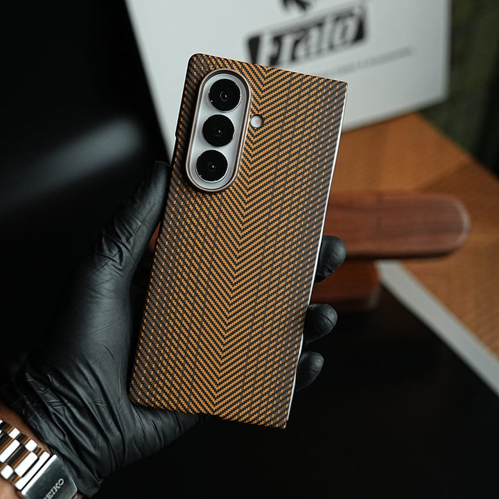 FRATO Fold 7 Collection Premium Chevron Pattern Case for Galaxy Z Fold 7 | Protective Case
