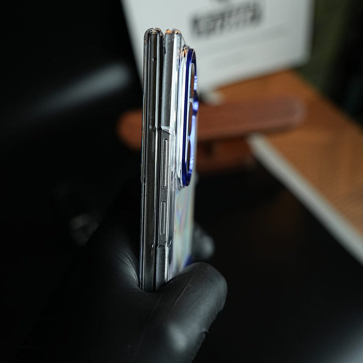 FRATO Fold 7 Collection Premium Clear Transparent Case for Galaxy Z Fold 7 | Metal Stand &amp; Camera Protection