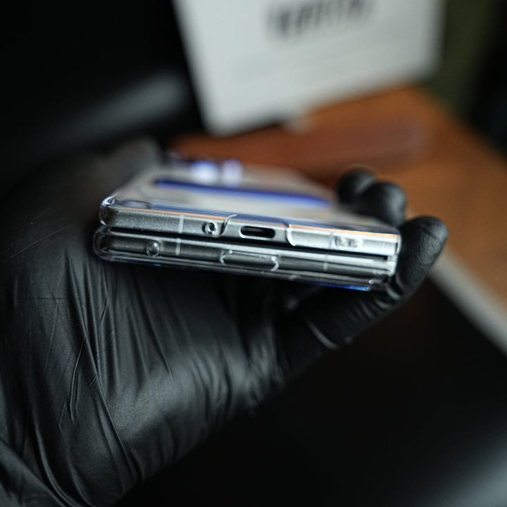 FRATO Fold 7 Collection Premium Clear Transparent Case for Galaxy Z Fold 7 | Metal Stand &amp; Camera Protection
