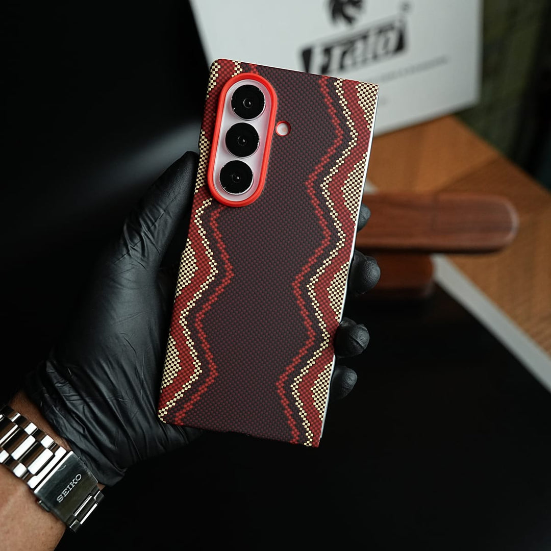 FRATO Fold 7 Collection Premium Zigzag Pattern Case for Galaxy Z Fold 7 | Protective Case