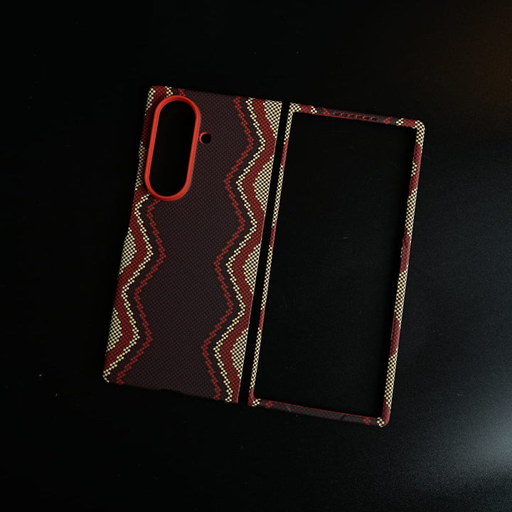 FRATO Fold 7 Collection Premium Zigzag Pattern Case for Galaxy Z Fold 7 | Protective Case