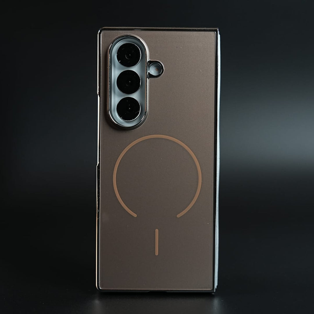 FRATO Fold 7 Collection Rose Gold Premium MagSafe Case For Galaxy Z Fold 7 | Built-in Screen Protector