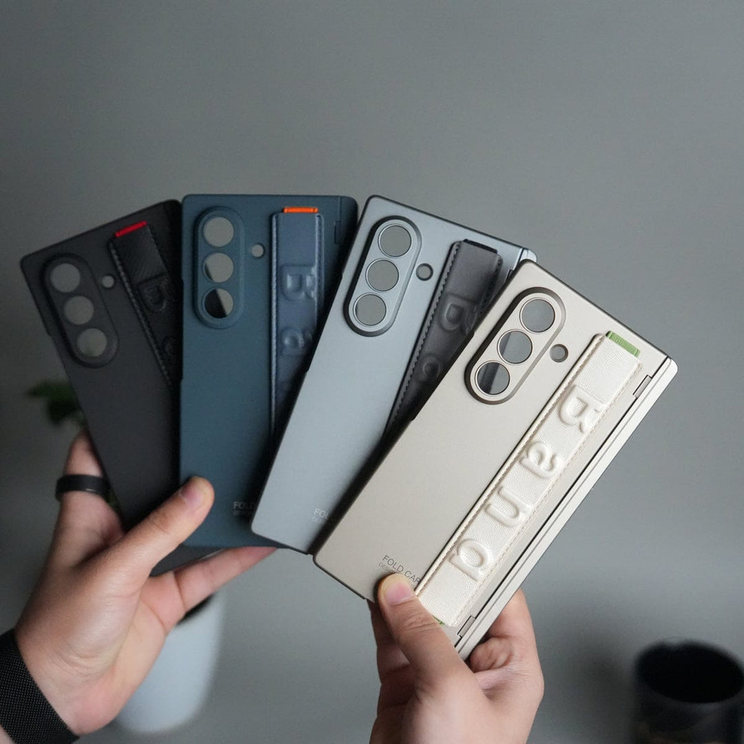 FRATO Fold 7 Collection Samsung Galaxy Z Fold 7 Band Case | Slim Protective Hinge Cover with Hand Strap | Premium Kickstand Case
