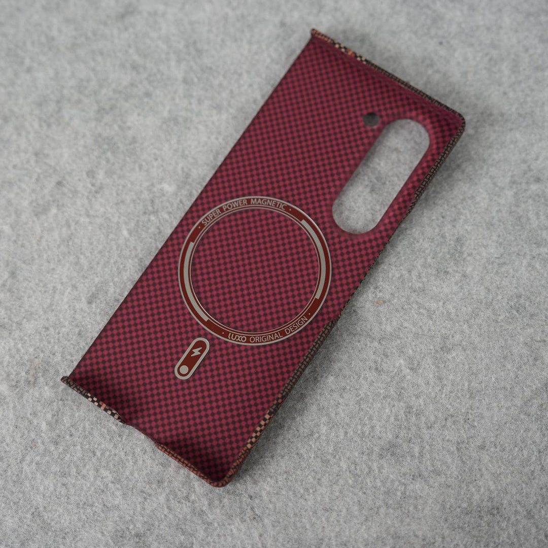 FRATO Fold 7 Collection Samsung Galaxy Z Fold 7 Carbon Fiber Texture Aramid Design Hard Pc MagSafe Case Cover