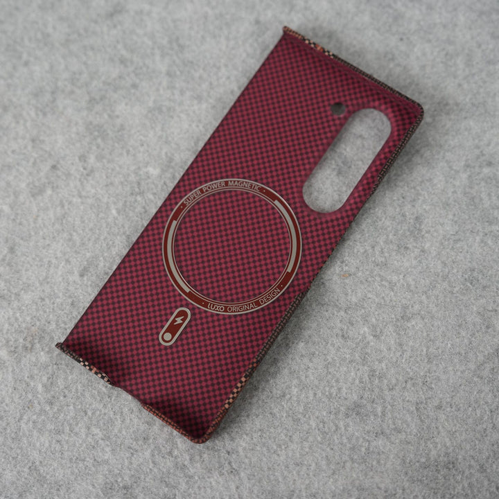 FRATO Fold 7 Collection Samsung Galaxy Z Fold 7 Carbon Fiber Texture Aramid Design Hard Pc MagSafe Case Cover