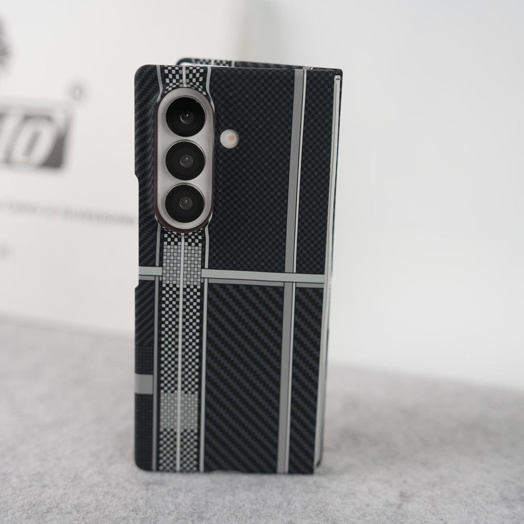 FRATO Fold 7 Collection Samsung Galaxy Z Fold 7 Carbon Fiber Texture Aramid Design Hard Pc MagSafe Case Cover
