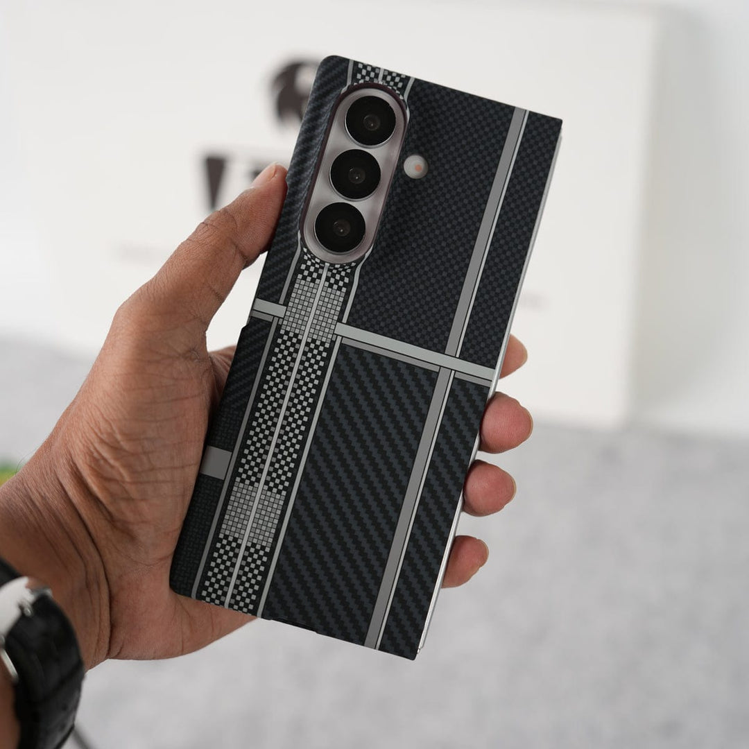 FRATO Fold 7 Collection Samsung Galaxy Z Fold 7 Carbon Fiber Texture Aramid Design Hard Pc MagSafe Case Cover