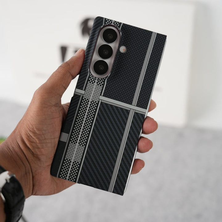 FRATO Fold 7 Collection Samsung Galaxy Z Fold 7 Carbon Fiber Texture Aramid Design Hard Pc MagSafe Case Cover