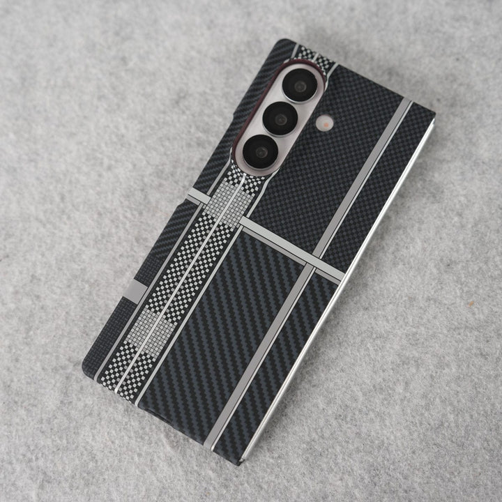 FRATO Fold 7 Collection Samsung Galaxy Z Fold 7 Carbon Fiber Texture Aramid Design Hard Pc MagSafe Case Cover