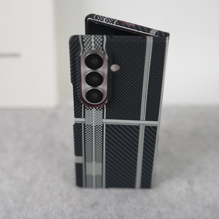 FRATO Fold 7 Collection Samsung Galaxy Z Fold 7 Carbon Fiber Texture Aramid Design Hard Pc MagSafe Case Cover