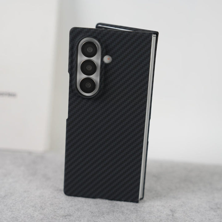 FRATO Fold 7 Collection Samsung Galaxy Z Fold 7 Carbon Fiber Texture Aramid Design Hard Pc MagSafe Case Cover