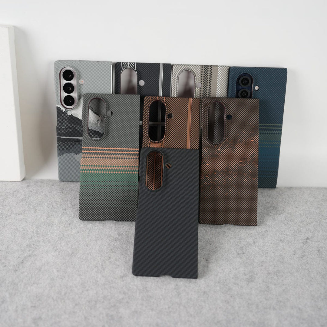 FRATO Fold 7 Collection Samsung Galaxy Z Fold 7 Carbon Fiber Texture Aramid Design Hard Pc MagSafe Case Cover