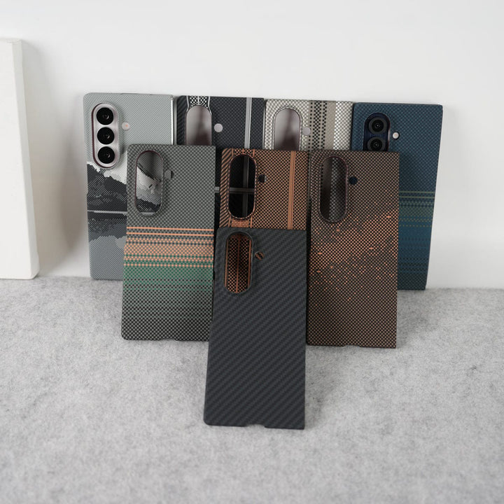 FRATO Fold 7 Collection Samsung Galaxy Z Fold 7 Carbon Fiber Texture Aramid Design Hard Pc MagSafe Case Cover