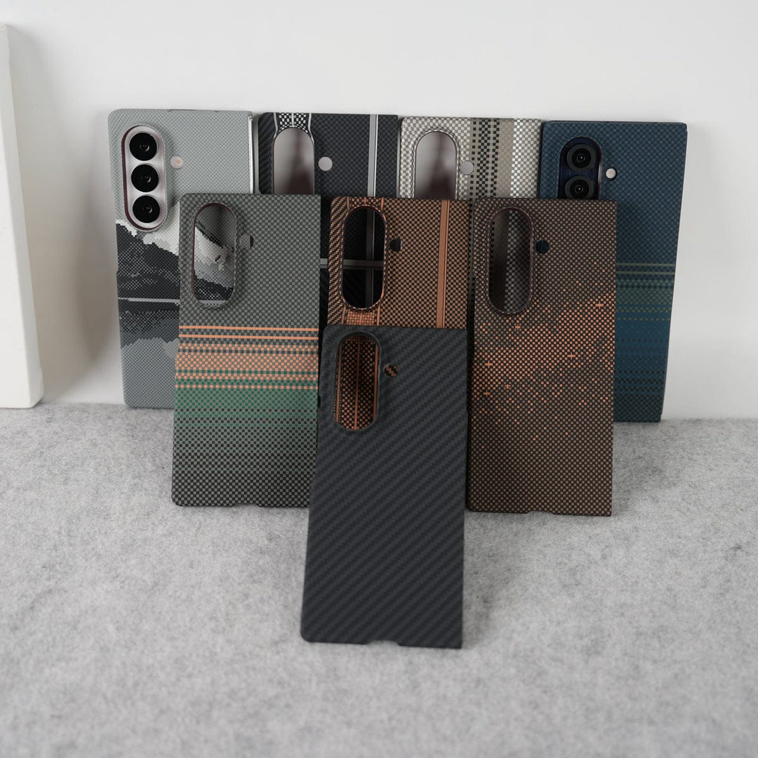 FRATO Fold 7 Collection Samsung Galaxy Z Fold 7 Carbon Fiber Texture Aramid Design Hard Pc MagSafe Case Cover