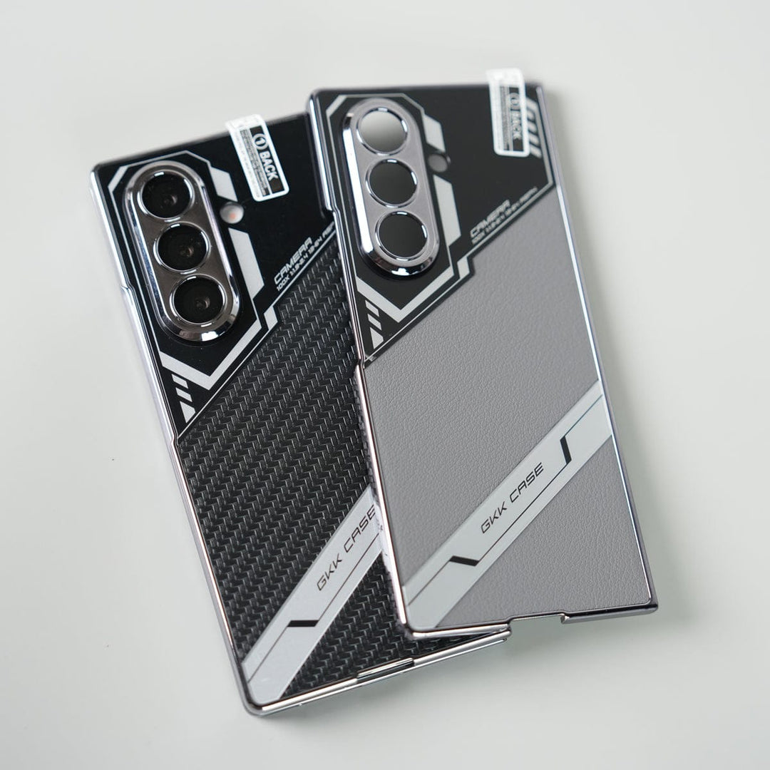 FRATO Fold 7 Collection Samsung Galaxy Z Fold 7 GKK Carbon Leather Chrome Case with Front Glass