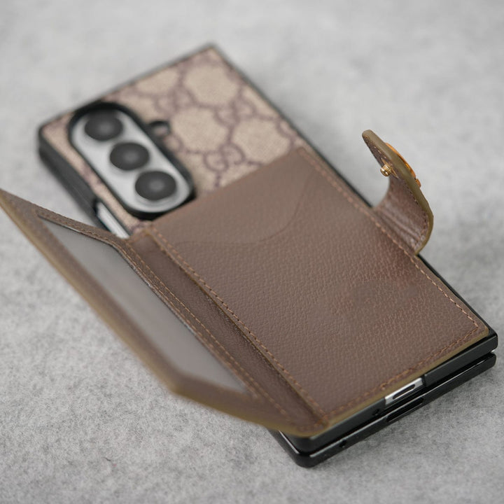 FRATO Fold 7 Collection Samsung Galaxy Z Fold 7 Luxury GG Fashion Leather Brand Case Cover