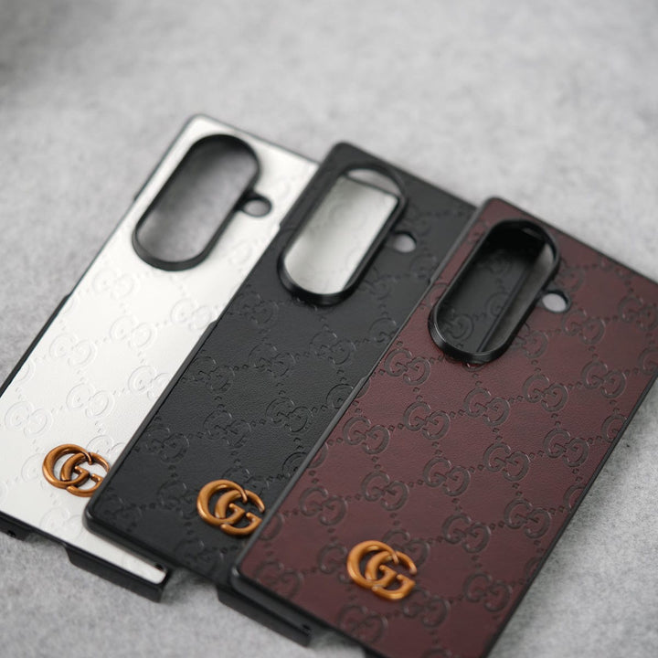 FRATO Fold 7 Collection Samsung Galaxy Z fold 7 Luxury GG Fashion Leather Brand Case Cover