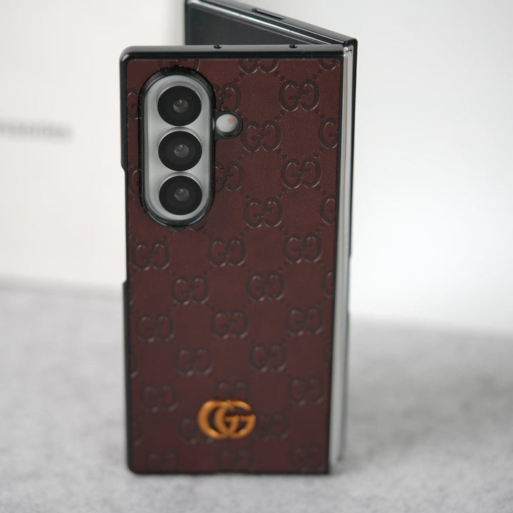 FRATO Fold 7 Collection Samsung Galaxy Z fold 7 Luxury GG Fashion Leather Brand Case Cover