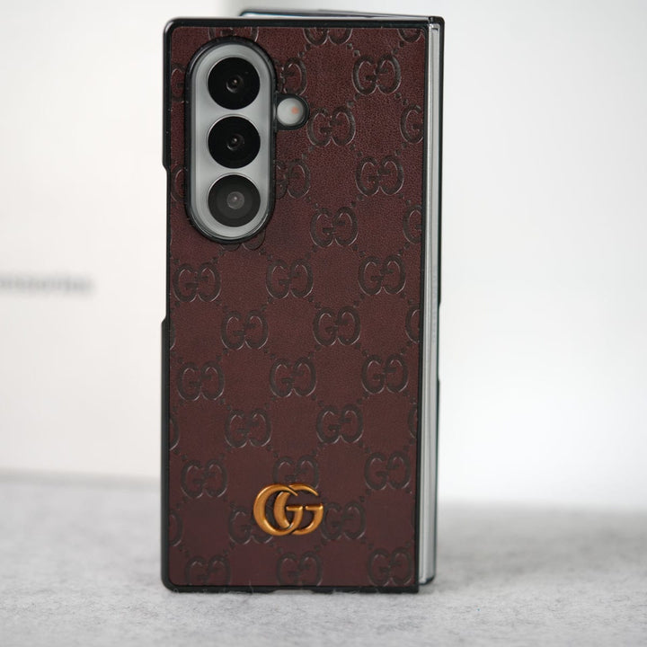 FRATO Fold 7 Collection Samsung Galaxy Z fold 7 Luxury GG Fashion Leather Brand Case Cover