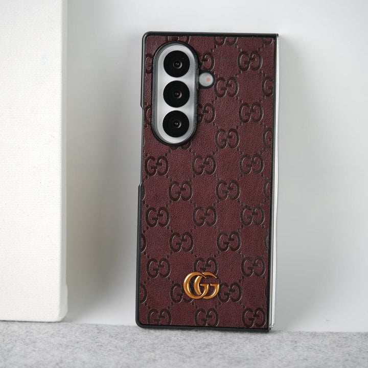 FRATO Fold 7 Collection Samsung Galaxy Z fold 7 Luxury GG Fashion Leather Brand Case Cover