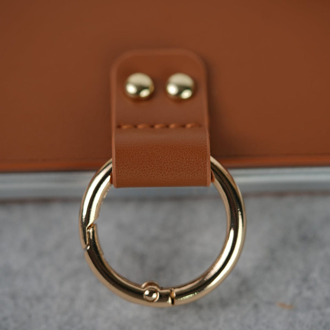 FRATO Fold 7 Collection Samsung Galaxy Z Fold 7 Matte Finish PU Leather Case Cover With Metal Ring Holder