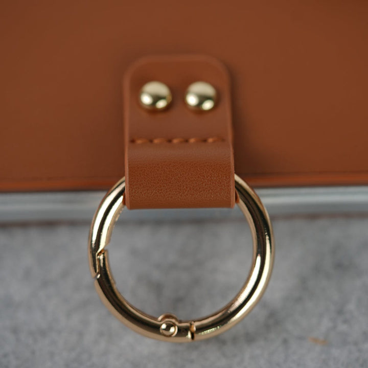 FRATO Fold 7 Collection Samsung Galaxy Z Fold 7 Matte Finish PU Leather Case Cover With Metal Ring Holder