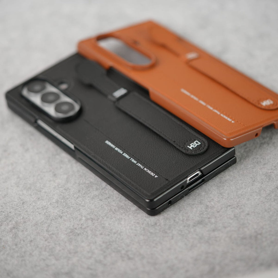 FRATO Fold 7 Collection Samsung Galaxy Z Fold 7 PU Leather Grip Holder Case Cover