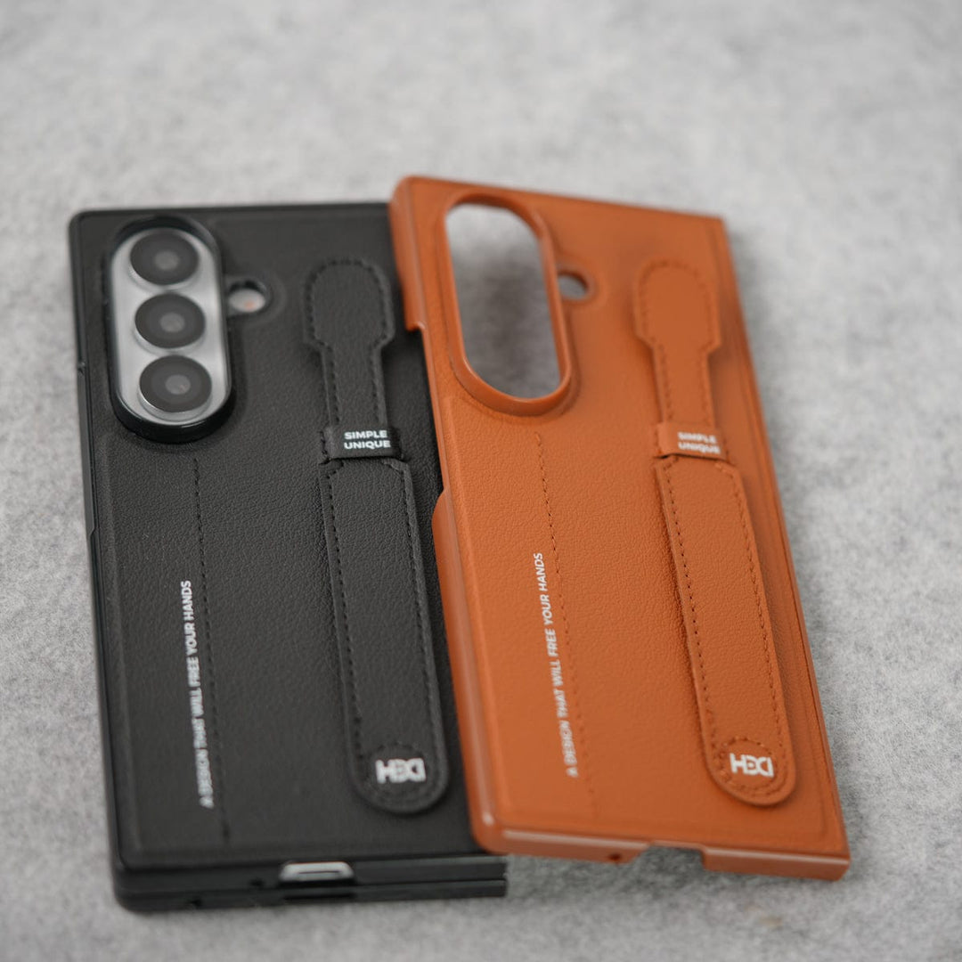 FRATO Fold 7 Collection Samsung Galaxy Z Fold 7 PU Leather Grip Holder Case Cover