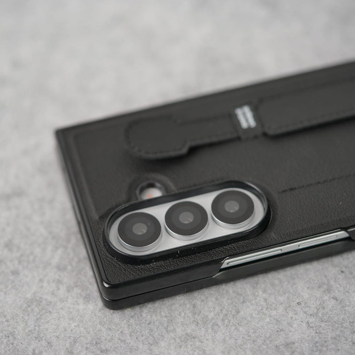 FRATO Fold 7 Collection Samsung Galaxy Z Fold 7 PU Leather Grip Holder Case Cover