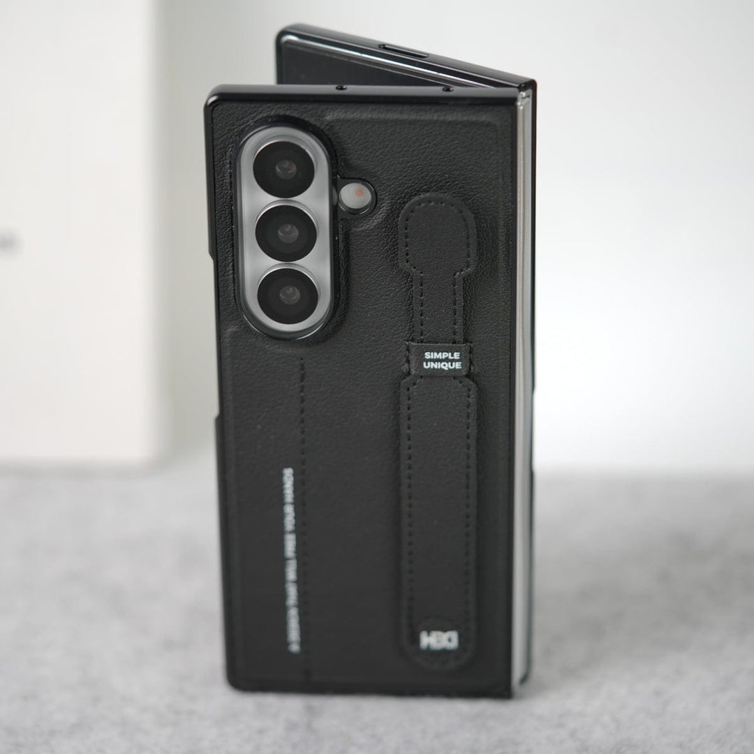FRATO Fold 7 Collection Samsung Galaxy Z Fold 7 PU Leather Grip Holder Case Cover
