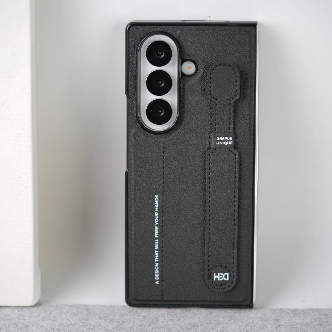 FRATO Fold 7 Collection Samsung Galaxy Z Fold 7 PU Leather Grip Holder Case Cover