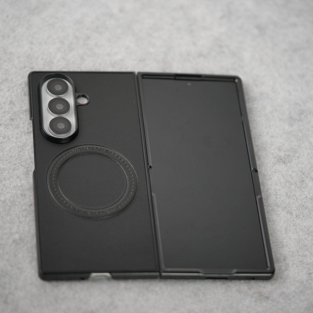 FRATO Fold 7 Collection Samsung Galaxy Z Fold 7 PU Leather Strong Magnetic Ring Cover