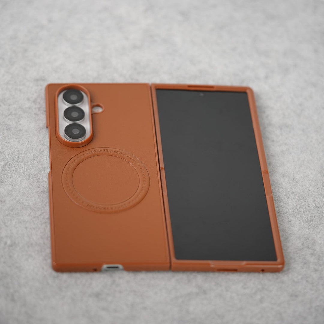 FRATO Fold 7 Collection Samsung Galaxy Z Fold 7 PU Leather Strong Magnetic Ring Cover