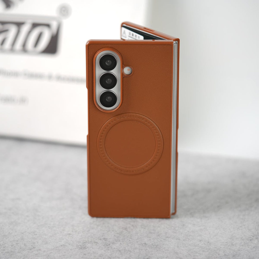 FRATO Fold 7 Collection Samsung Galaxy Z Fold 7 PU Leather Strong Magnetic Ring Cover