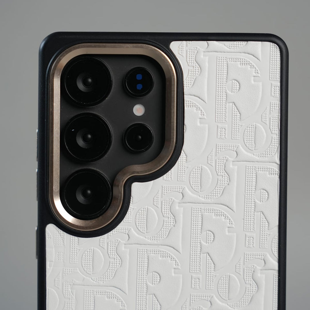 FRATO Galaxy Ultra Series Galaxy Ultra Series Luxury Embossed Monogram Case with Metal Logo Charm