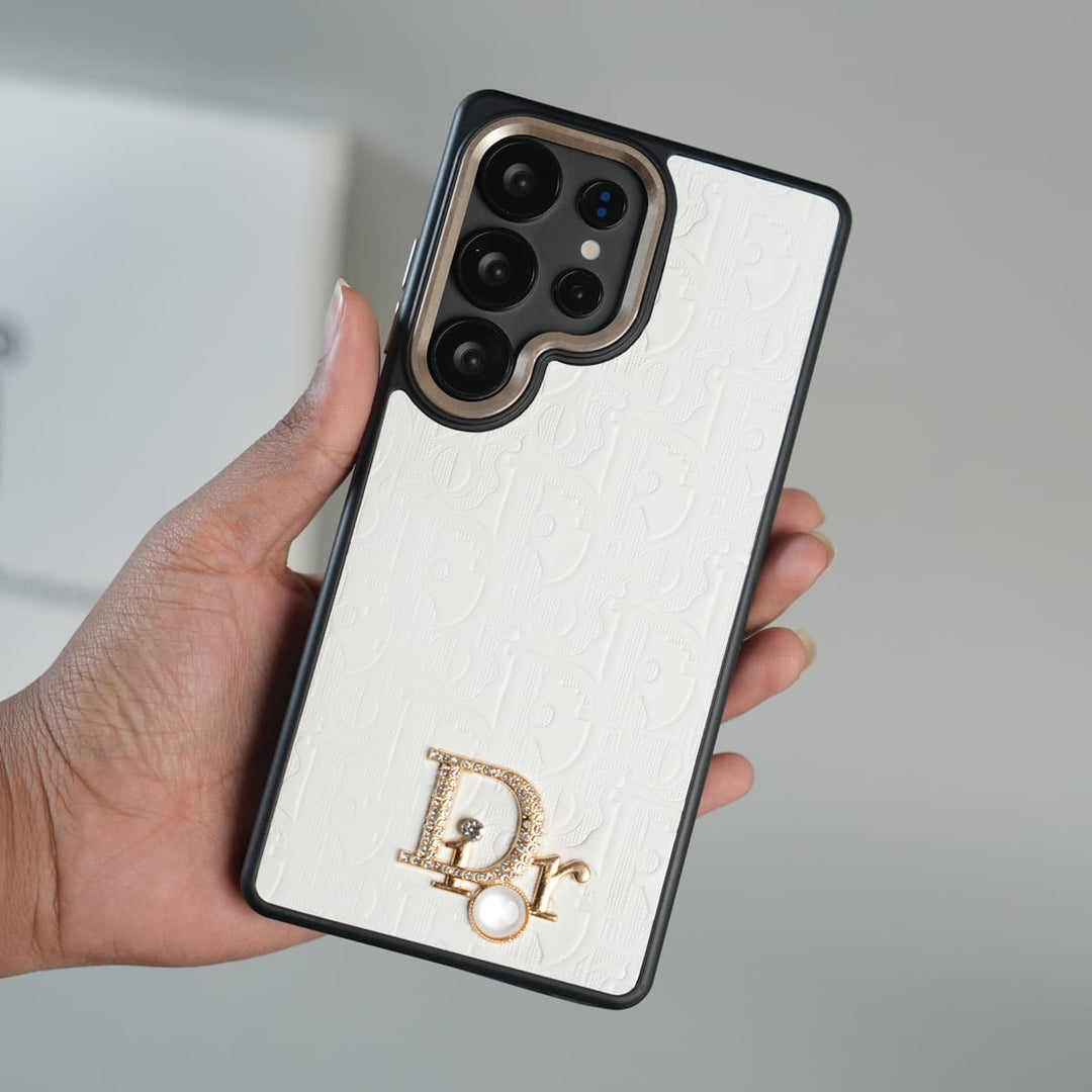 FRATO Galaxy Ultra Series Galaxy Ultra Series Luxury Embossed Monogram Case with Metal Logo Charm