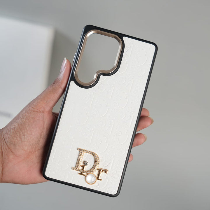 FRATO Galaxy Ultra Series Galaxy Ultra Series Luxury Embossed Monogram Case with Metal Logo Charm