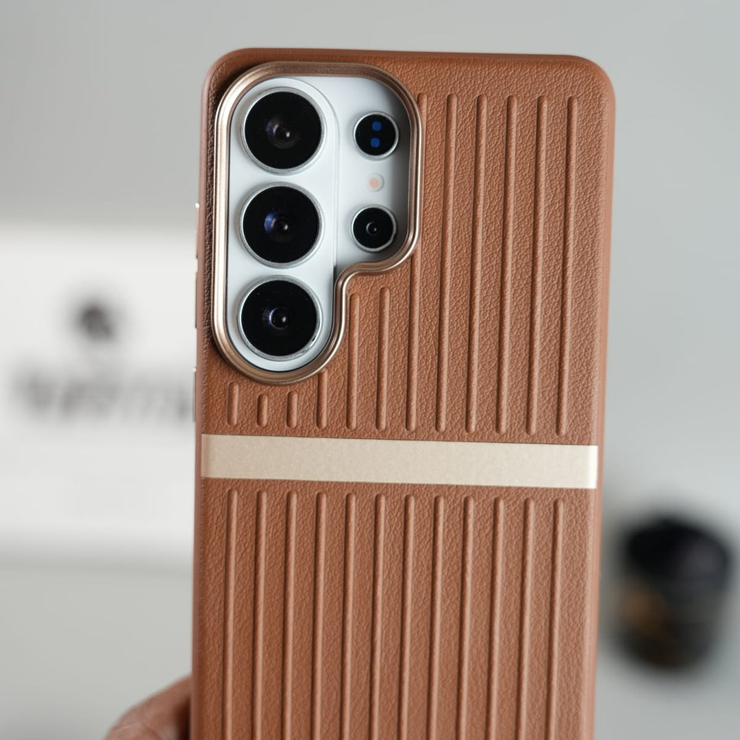 FRATO Galaxy Ultra Series Galaxy Ultra Series MagSafe Case | Premium Suitcase Textured Grip Cover with Metal Camera Bumper