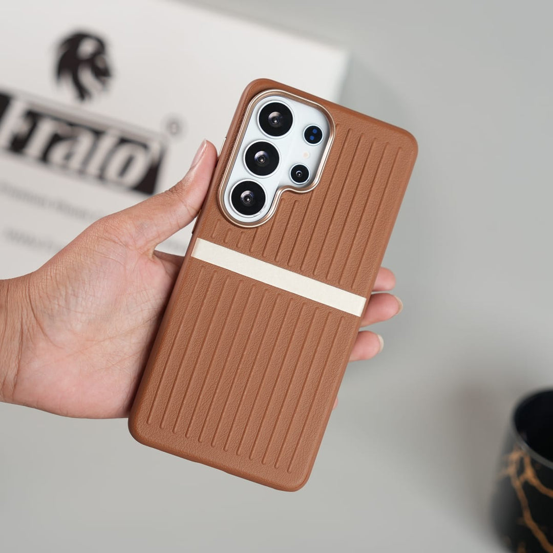 FRATO Galaxy Ultra Series Galaxy Ultra Series MagSafe Case | Premium Suitcase Textured Grip Cover with Metal Camera Bumper