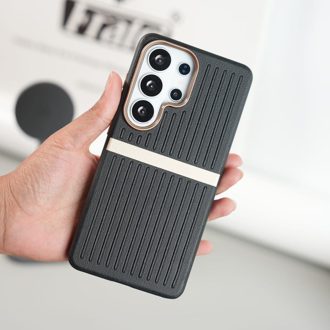 FRATO Galaxy Ultra Series Galaxy Ultra Series MagSafe Case | Premium Suitcase Textured Grip Cover with Metal Camera Bumper