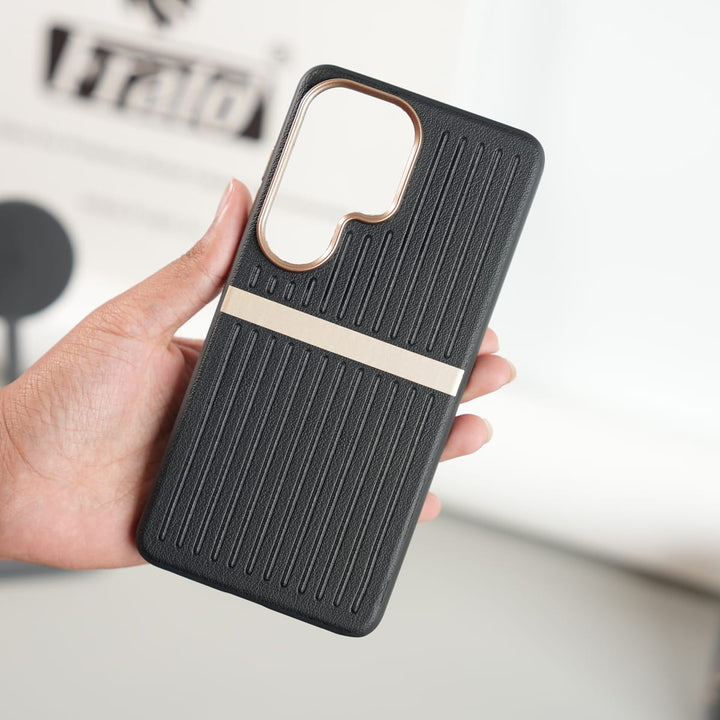 FRATO Galaxy Ultra Series Galaxy Ultra Series MagSafe Case | Premium Suitcase Textured Grip Cover with Metal Camera Bumper