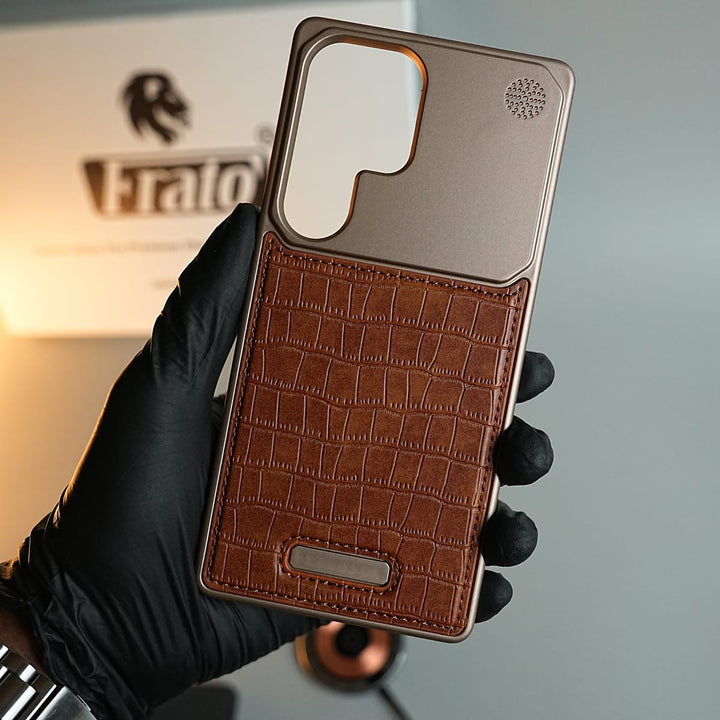 FRATO Galaxy Ultra Series Galaxy Ultra Series Premium Crocodile Texture Stitched MagSafe Case