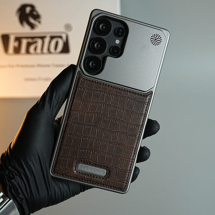 FRATO Galaxy Ultra Series Galaxy Ultra Series Premium Crocodile Texture Stitched MagSafe Case