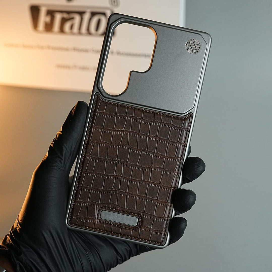 FRATO Galaxy Ultra Series Galaxy Ultra Series Premium Crocodile Texture Stitched MagSafe Case