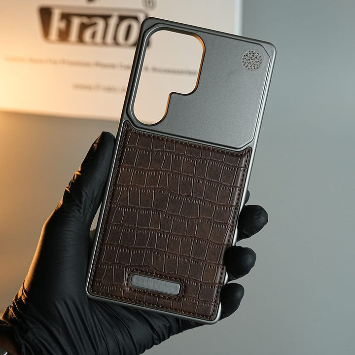 FRATO Galaxy Ultra Series Galaxy Ultra Series Premium Crocodile Texture Stitched MagSafe Case