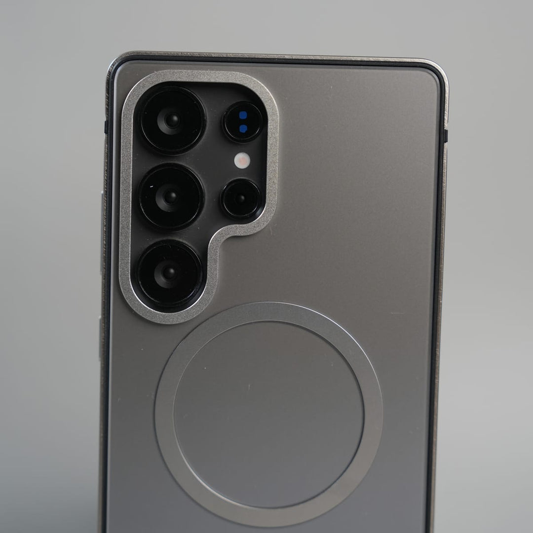FRATO Galaxy Ultra Series Galaxy Ultra Series Premium Glass Back MagSafe Case with Aluminium Side Bumper