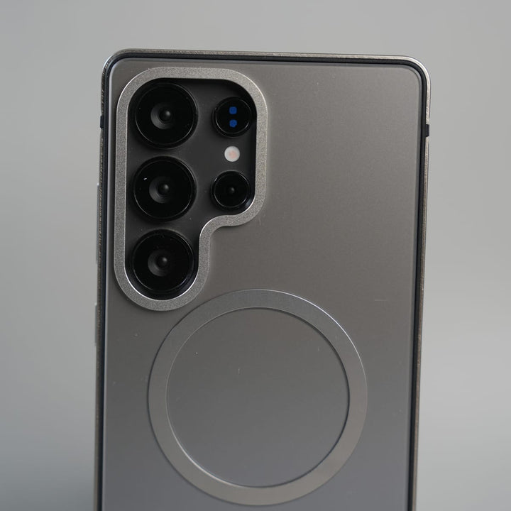 FRATO Galaxy Ultra Series Galaxy Ultra Series Premium Glass Back MagSafe Case with Aluminium Side Bumper