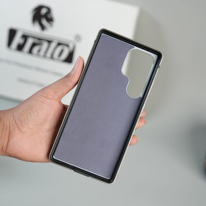 FRATO Galaxy Ultra Series Galaxy Ultra Series Premium Glass Back MagSafe Case with Aluminium Side Bumper