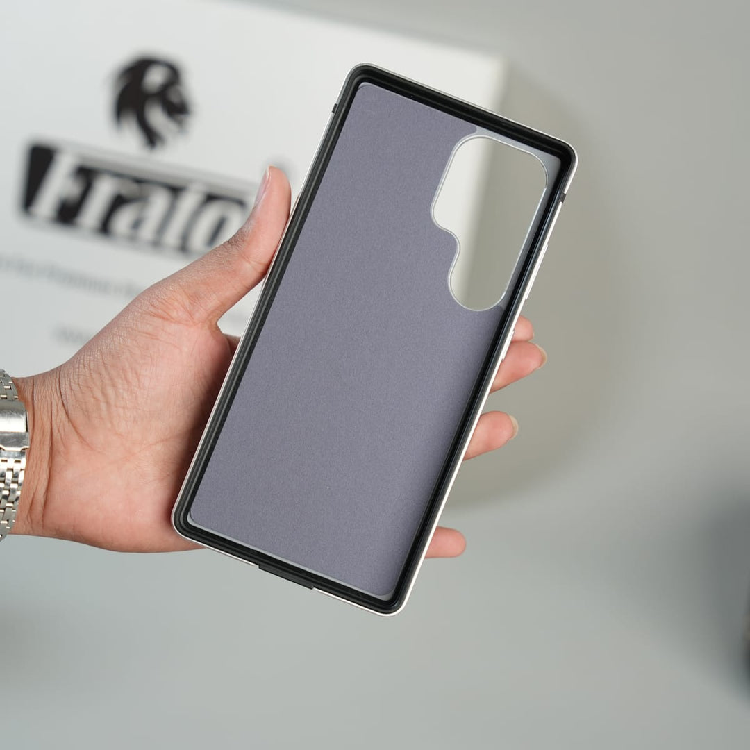 FRATO Galaxy Ultra Series Galaxy Ultra Series Premium Glass Back MagSafe Case with Aluminium Side Bumper