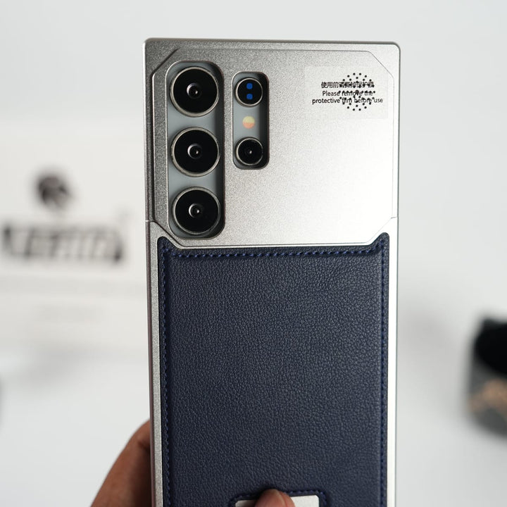 FRATO Galaxy Ultra Series Galaxy Ultra Series Premium Metallic Aeroflex Aluminium Stitch Leather Case